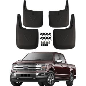 KCOOL Mud Flaps Compatible with Ford 2015-2020 F150 Without OEM Fender Flares Custom Front and Rear Mud Guard Set (4pcs Set) KCOOL Mud Flaps Compatible with Ford 2015-2020 F150 Without OEM Fender Flares Custom Front and Rear Mud Guard Set (4pcs Set)