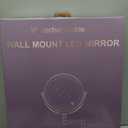 9" rechargeable wall mount led mirror