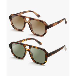 livho Trendy Polarized Square Aviator Sunglasses Women Men Square Eyewear Frame, Retro Sun Glasses for Women Men 2025 Shades