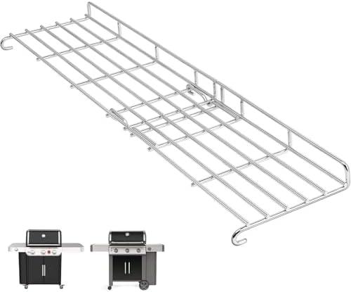 Genesis II Grill Rack for Weber Genesis II 300 Series, Grill Parts for Weber Genesis ii E-310, II E-315, II E330, II E335, II S310, II S335 Grills, Foldable Stainless Steel Replacement Parts for 66044