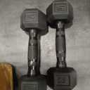Rubber Hex Free Weights, 4 Packs (20LB, 5LB)
