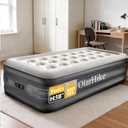 OlarHike Twin Air Mattress with Built-in Pump, 18" Raised Inflatable Bed for Home & Outdoor Use, 300lb Weight Capacity - Portable Blow-up Mattress for Guests, Camping, and Travel