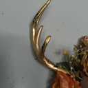 MOSTORY Woodland Flower Antler Headband - Fairy Reindeer Headpiece with Vines for Renaissance Accessories Women Cosplay