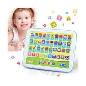 PLAY Bilingual Spanish & English Learning Toys for Toddlers 1-3, Kids Interactive Learning Tablet, Childrens Alphabet ABC/Words/Numbers/Colors Learning Pad, Education Toy for Babies 24 Month+