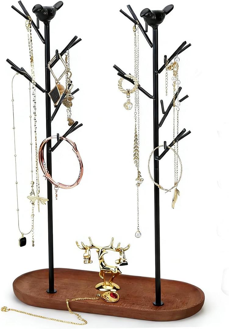 Branch Jewelry Rack Tree Tower Rack Hanging Organizer for Ring Earrings Necklace Bracelet,Suitable for living rooms, bathrooms,offices,etc.