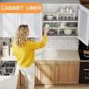 FLPMIX Clear Shelf Liners for Cabinet: Waterproof Under Sink Mat 24" x 300"
