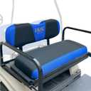 10L0L Golf Cart Rear Flip Back Seat Cover for EZGO, Club Car, Yamaha, 3D Air Mesh Fabric Breathable Anti-Slip Washable