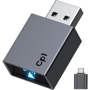 Wireless CarPlay Adapter for iPhone 2026 Upgrade - Plug & Play Convert Wired to Wireless Compatible with Cars 2016+, iOS 10+ (USB A/USB-C) (Grey)