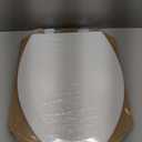 Bemis 1500EC Durable Wooden Toilet Seat, Easy Clean Hinges, Made in USA, Elongated, White