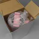 40 oz Tumbler with Handle and Straw, Pink Insulated Travel Mug Iced Coffee Cup, Reusable Stainless Steel Insulated Water Bottle, Keeps Drinks Cold for 34 Hours, Women Christmas Gifts for Mom Grandma