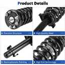 Front Complete Shock Absorber Fit for Honda Accord 2.4L 3.5L FWD 2008-2012, Struts Assembly w/Coil Spring, Replace for 172562L 172562R
