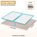 40"x28" Pee Pad Holder for Dogs Lanstics Puppy Pad Holder Silicone Pee Tray for Dog Training Floor Protection Raised Edge Dog Potty Tray, No Pee Pads(Khaki)