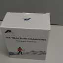 Ice Cleats for Shoes and Boots Men Women Trail Running 20 Stainless Steel Spikes Anti-Slip Footwear Traction Cleats Snow Grips Crampons for Hiking Ice Fishing Walking on Snow