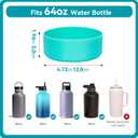 Protective Water Bottle Boot Compatible with Hydro Flask, Protective Silicone Boot for Hydro Flask 64 oz Sports Water Bottles, Anti-Slip Bottom Sleeve Cover for Bottles of 4.72in