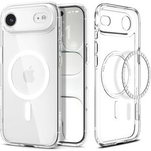 Spigen for iPhone Air Case, Ultra Hybrid MagFit [TPU Covered Camera Control] [Anti-Yellowing] [Compatible with Magsafe] - Clear