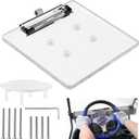 Roykaw Golf Cart Steering Wheel Scorecard Holder with Pencil Holder Compatible with EZGO Club Car Yamaha - Upgrade Adjustable Pencil Holder & Sturdy Clip