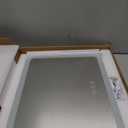 ROLOVE Lighted Makeup Mirror, 17"x13" Vanity Mirror with Lights, 10X Magnification, Gifts for Women, 3 Color Lighting Modes, Smart Touch Control, 360 Rotation for Bedroom or Tabletop (White)