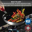 T-fal Professional VX3 Brushed Nonstick Fry Pan with Stainless Steel Handle 8.5Inch, Oven Broiler Safe 400F, Cookware, Pots and Pans, Skillet, Restaurant & Business Grade, Certified NSF and CBA, Black