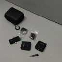 PQRQP 3 in 1 Microphone for iPhone/Android/Camera, Wireless Microphones, 328ft Transmission, 18H Battery Life, Mini Microphone for Record Interview, Vlogs, YouTube, Tiktok (Ebony Black)