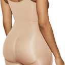 SHAPERX Shapewear for Women Tummy Control Bodysuit Mid Thigh Body Shaper Shorts for a Lifted Look,SZ5218-2-Beige-S/M