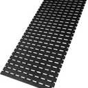 MBOSS Bath Tub Shower Mat Non Slip Bathtub Mats for Bathroom Shower Floor Mat Bath Mats for Shower Tub Anti Slip Shower Mat with Drain Hole and Large Suction Cups (Black, 37.5 X 15.7 Inch)