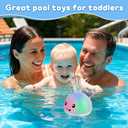 ANGGIKO Baby Bath Toys, Pool Water Toys for Babies, Toddler Bath Toys for Kids Ages 1-3, 1 Year Old Boy Girl Gift Light Up Whale Bath Toy Sprinkler, Baby 6-12-18 Months Bathtub Outdoor Water Table Toy