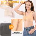Post Surgery Front Closure Bra (Nude, Small)