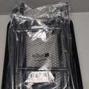 3 Tier Rolling Cart Metal with Wheels, Black Three Tiered Art Cart Organizer on Wheels, Storage Utility Trolley Carts for Kitchen, Craft, Nail, Lash, Makeup, Salon,Bedside, Bathroom, Office, Snack