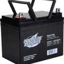 Interstate Batteries 12V 35Ah Battery (Flag Terminal) SLA AGM VRLA Rechargeable Replacement for UPS Backup Power, Emergency Lighting, Lawn Mower, Solar Power (SLA1155) (7.76" x 5.16" x 6.26" (LxWxH))