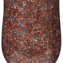 Granite Memorial Cemetery Vase for Grave Decoration,10" Height Headstone Flower Holder with Drain Hole