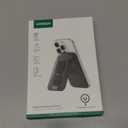 UGREEN for Magsafe Wallet, Magnetic Phone Wallet Compatible with iPhone with Finger Loop Grip, Adjustable Stand Compatible with iPhone 17 16 15 14 13 12 Series (Mini Not Included), Black