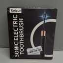 Sonic Electric Toothbrush for Adults and Kids, Comes with 10 Brush Heads & Travel Case, 5 Modes with 2 Minutes Built in Smart Timer, One Charge for 90 Days, 42,000 VPM Motor (Black)