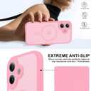 Faiono Magnetic for iPhone 17 Case [Full Camera Protection][Military-Grade Protection][Compatible with MagSafe] Shockproof Protective Slim Phone Case for iPhone 17, Pink
