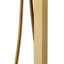 Freestanding Bathtub Faucet Tub Filler Brushed Gold Floor Mount Faucets Brass Single Handle with Hand Shower