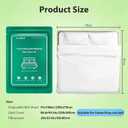 4 PCS Disposable Bed Sheet Queen Size, Travel Sheet for Hotel, Disposable Sheet for Travel Bedding Cover Portable Sheet with 1 Quilt Cover, 1 Sheet and 2 Pillowcase for Travel Business Trip Spa Hotel