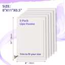 5 Pack Lipo Foam - Post Surgery Ab Board for Use with Post Liposuction Surgery Flattening Abdominal Compression Garments Liposuction Foam Pads for Recovery 8" X11
