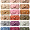 jollybows 18pcs Baby Nylon Headbands Hair Bow Elastics Hairbands Hair Accessories for Baby Girls Newborn Infant Toddlers Kid