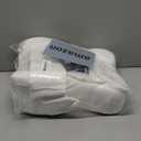 Ergonomic Knee Pillow with Adjustable Strap, Memory Foam Leg Spacer for Side Sleepers, Comfortable Bed Cushion, White