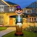 Onory 6 FT Halloween Inflatables Pumpkin Scarecrow Outdoor Decorations, Halloween Blow up Inflatable Build-in LED Lights, Indoor Outdoor Dec for Garden, Party, Holiday