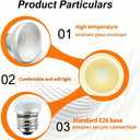 BR30 65W Flood Incandescent Light Bulbs, 2700K Soft White, E26 Base, 110V-130V, 65 Watt Reflector Indoor Flood Light Bulb,620 Lumens (4-Pack)