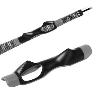 Golf Grip Trainer Attachment for Kids and Woman Beginner Training Equipment for Improving Hand Positioning on Golf Club Right Handed Golf Swing Trainer 6 Inches (Grey)