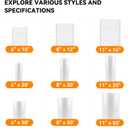 [2024 New] 6 Pack 8" x 20' and 11" x 20', Vacuum Sealer Rolls Bags for Food, Great for Food Storage, Sous Vide and Meal Prep, Wevac Lite