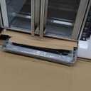 Gourmia French Door Air Fryer  25 Qt Large Capacity Convection Oven, Fryfroce 360, Digital Display with 17 Cooking Presets, Bake, Toast, Roast, Dehydrate, Fits 12 Pizza (Stainless Steel)