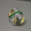 4 Pack Crystal Glass Dummy Door Knob, Single Side Dummy Door Knob Set for Interior Doors, Satin Brass