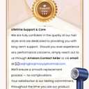 Hair Dryer, 140000 RPM High-Speed Brushless Motor Negative Ionic Low Noise Blow Dryer for Fast Drying, Thermo-Control Quiet Compact with Magnetic Nozzle for Home Travel Salon Use,Blue