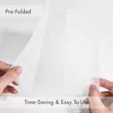 50 Pack Pre-Folded Vellum Jackets for 5x7 Invitations,AZAZA Elegant Translucent Invitation Sleeves,115GSM Vellum Jackets 5x7, Wedding Invitation Accessories, for Weddings Birthdays, Hydrangea Floral