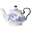 Bone China European Style Floral Ceramic Teapot - 45oz, Perfect for Tea Sets, Loose Tea, and Parties