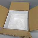 Hacaroa Set of 3 Acrylic Cube Riser Hollow Bottom, Glossy White Buffet Riser Food Display Stand, 5 Sides Cupcake Stand Nesting Display Boxes for Jewelry, Collectibles, Figures, 3 Sizes