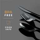 PLASTICPRO 1000 piece Cutlery Combo set of Black Plastic Forks, Spoons, and Knives Disposable Colored Cutlery Bulk Pack Variety Pack for Party Home Office