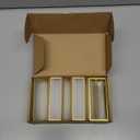 Svalor Gold Acrylic Sign Holder 4X6 inch, 6 Pack Wedding Table Number Frames Vertical , Double Sided Display Gold Picture Frame, Clear Menu Holders for Wedding Reception, Party Decoration